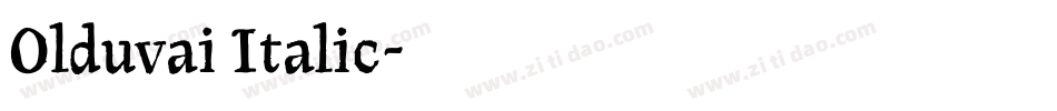 Olduvai Italic字体转换